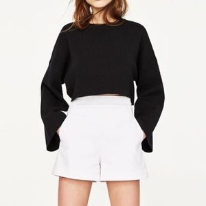 Zara High Waist Side Zip Short